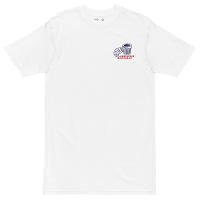Anchor & Crew White Gustatory Originals Postcards From Sunday Heavy Cotton Embroidered T-shirt - Women
