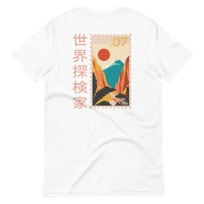 Anchor & Crew White Hidden Horizons Postmark Organic Cotton T-shirt - Women