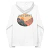 Anchor & Crew White Just Drift. Seeker Organic Cotton Raglan Hoodie - Women In White