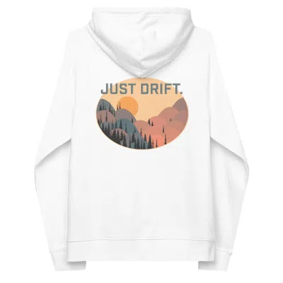 Anchor & Crew White Just Drift. Seeker Organic Cotton Raglan Hoodie - Women