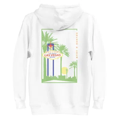 Anchor & Crew White Las Vegas Landmark Cotton Blend Hoodie - Women