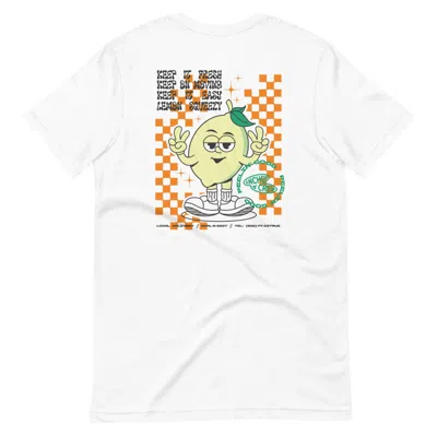 Anchor & Crew White Lemon Fresh Dial-a-local Organic Cotton T-shirt - Men