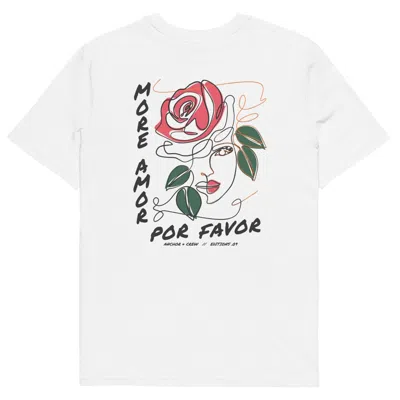 Anchor & Crew White Nine More Amor Por Favor Editions Organic Cotton T-shirt - Women In Green