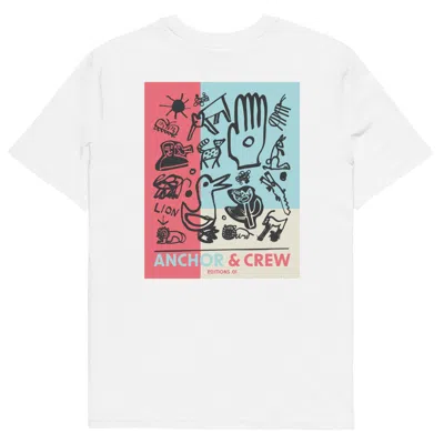 Anchor & Crew White One Moon Safari Editions Organic Cotton T-shirt - Women In Multi