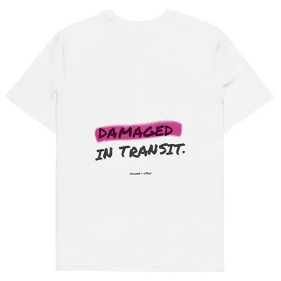 Anchor & Crew White Out For Delivery Annotations Organic Cotton T-shirt - Women