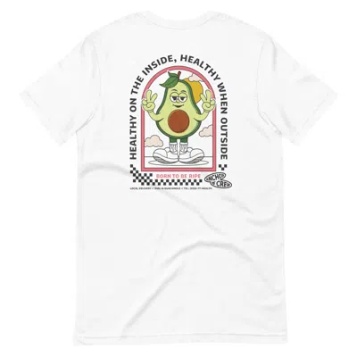 Anchor & Crew White Ripe Avocado Dial-a-local Organic Cotton T-shirt - Men