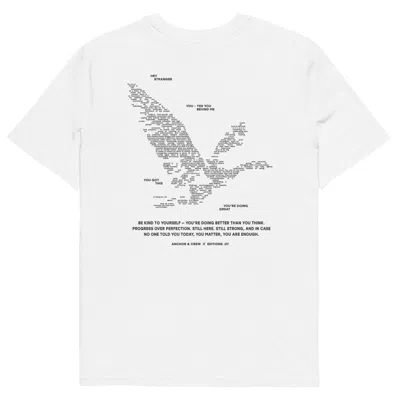 Anchor & Crew White Seven You Are Enough X Mental Health Editions Organic Cotton T-shirt - Men