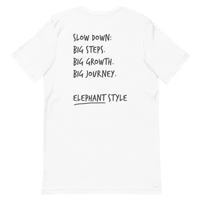 Anchor & Crew White Think Ocean Elephant Aspirations Cotton Embroidered T-shirt - Men