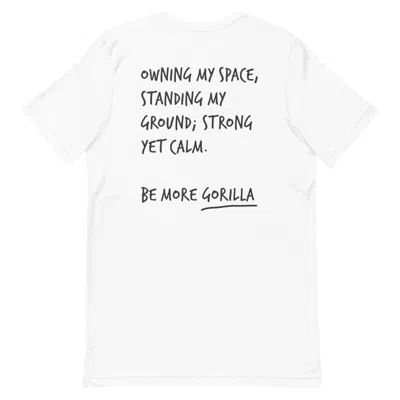 Anchor & Crew White Think Ocean Gorilla Aspirations Cotton Embroidered T-shirt - Women