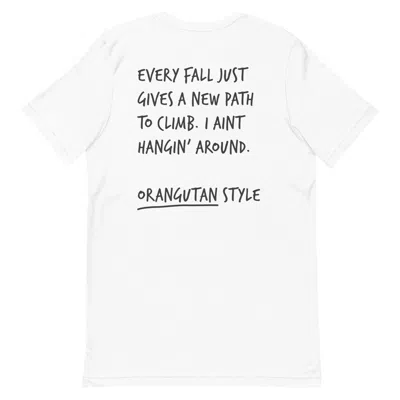 Anchor & Crew White Think Ocean Orangutan Aspirations Cotton Embroidered T-shirt - Men