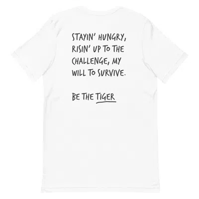 Anchor & Crew White Think Ocean Tiger Aspirations Cotton Embroidered T-shirt - Women