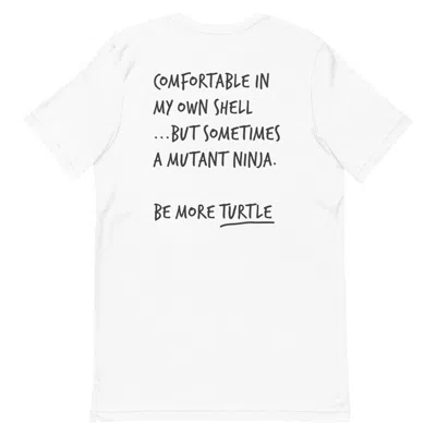Anchor & Crew White Think Ocean Turtle Aspirations Cotton Embroidered T-shirt - Women