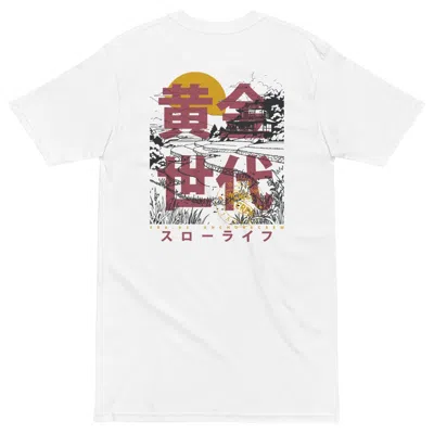 Anchor & Crew White Three Farmhouse Japan Era Heavy Cotton T-shirt - Women
