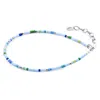 Anchor & Crew Women's Blue / Silver / Green Blue - Green Ellie Silver & Miyoko Glass Bracelet In Multi