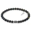 Anchor & Crew Women's Brown Bronzite Gustatory Coffee Bean Silver & Stone Bracelet In Brown
