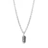 Anchor & Crew Women's Gustatory Coffee Bean Silver Necklace Pendant In Silver