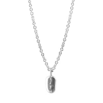 Anchor & Crew Women's Gustatory Coffee Bean Silver Necklace Pendant