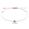 Anchor & Crew Women's Pink / Purple Pink Think Ocean Mini Whale Silver & Rope Macrame Bracelet