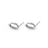 Anchor & Crew Women's Thea Circle Twist Silver Earring Studs In Silver