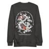 Anchor & Crew Black / Grey Charcoal Heather Koi Fish Another Good Day Cotton Blend Sweatshirt - Women In Black/grey