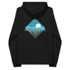 Anchor & Crew Black Just Roam. Seeker Organic Cotton Raglan Hoodie - Men In Black