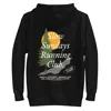 Anchor & Crew Black Mountain Pine Slow Sundays Running Club Cotton Blend Hoodie - Men In Black