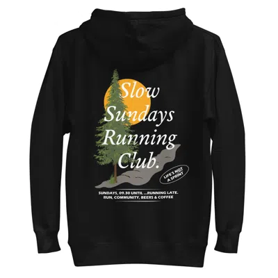 Anchor & Crew Black Mountain Pine Slow Sundays Running Club Cotton Blend Hoodie - Men