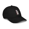 Anchor & Crew Black Polar Bear Day Out In The Wild Organic Cotton Embroidered Baseball Cap - Men In Black