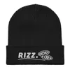 Anchor & Crew Black Rizz Gen. Organic Cotton Embroidered Beanie - Men In Black