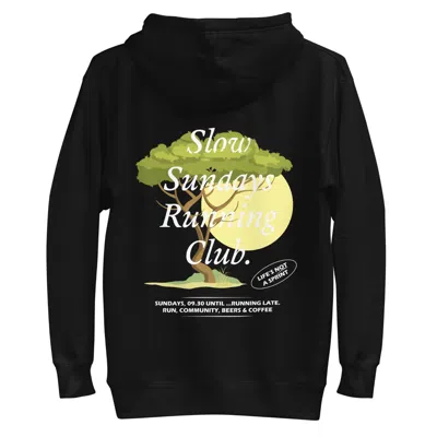 Anchor & Crew Black Savannah Slow Sundays Running Club Cotton Blend Hoodie - Women