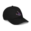 Anchor & Crew Black Scorpion Knittin' Up In The Wild Organic Cotton Embroidered Baseball Cap - Women In Black