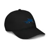 Anchor & Crew Black Shark Gone Swimming In The Wild Organic Cotton Embroidered Baseball Cap - Women In Black