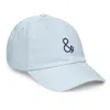 Anchor & Crew Blue Pastel Ampersand Signature Embroidered Chino Cap - Men In Blue
