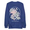 Anchor & Crew Blue Team Royal Flamingo Another Good Day Cotton Blend Sweatshirt - Women In Blue