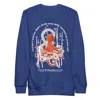 Anchor & Crew Blue Team Royal Octopus Another Good Day Cotton Blend Sweatshirt - Women In Blue