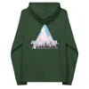 Anchor & Crew Bottle Green Just Explore. Seeker Organic Cotton Raglan Hoodie - Men In Green