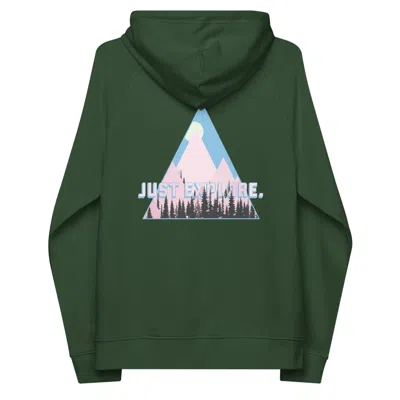 Anchor & Crew Bottle Green Just Explore. Seeker Organic Cotton Raglan Hoodie - Men