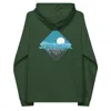 Anchor & Crew Bottle Green Just Roam. Seeker Organic Cotton Raglan Hoodie - Men In Green