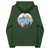 Anchor & Crew Bottle Green Just Tour. Seeker Organic Cotton Raglan Hoodie - Men In Green