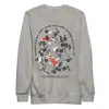 Anchor & Crew Carbon Grey Koi Fish Another Good Day Cotton Blend Sweatshirt - Women In Grey