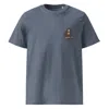 Shop Anchor & Crew Dark Heather Blue D J Monkey Organic Cotton Embroidered T-shirt - Men