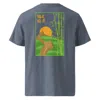 Anchor & Crew Dark Heather Blue Great Wall Of China Landmark Organic Cotton T-shirt - Men In Blue
