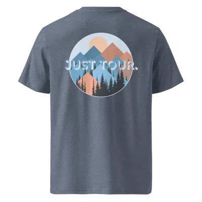 Anchor & Crew Dark Heather Blue Just Tour. Seeker Organic Cotton T-shirt - Men