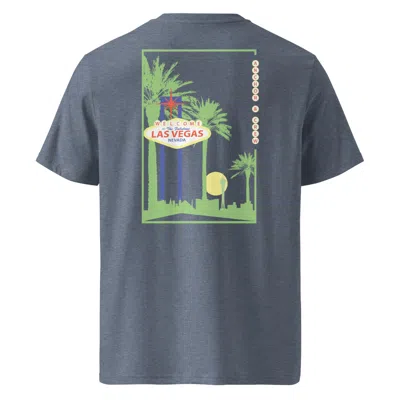 Anchor & Crew Dark Heather Blue Las Vegas Landmark Organic Cotton T-shirt - Women