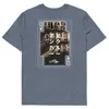 Anchor & Crew Dark Heather Blue One Japan Gurafiku Organic Cotton T-shirt - Men In Blue