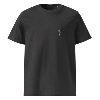 Anchor & Crew Dark Heather Grey Artist Monkey Organic Cotton Embroidered T-shirt - Women