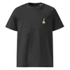 Anchor & Crew Dark Heather Grey Dapper Duck Actual Life Organic Cotton Embroidered T-shirt - Men In Grey