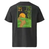 Anchor & Crew Dark Heather Grey Great Wall Of China Landmark Organic Cotton T-shirt - Men In Grey