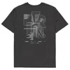 Anchor & Crew Dark Heather Grey Gustatory Berlin Coffee Scene Organic Cotton Embroidered T-shirt - Women In Grey