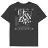 Anchor & Crew Dark Heather Grey Gustatory New York Coffee Scene Organic Cotton Embroidered T-shirt - Women In Grey